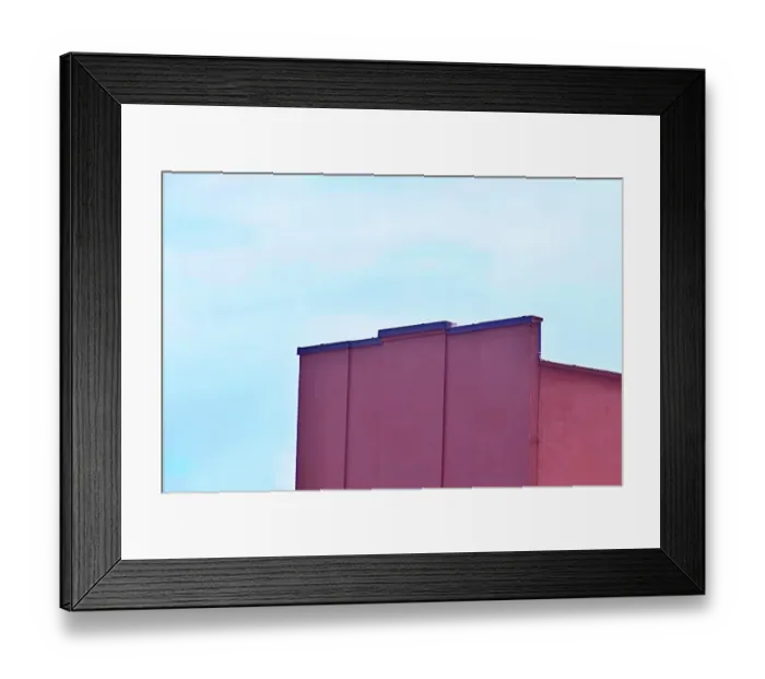 Framed Print : Red Walls. A color photo of a red colored commercial building in southeast Portland Framed Print : Red Walls. A color photo of a red colored commercial building in southeast Portland