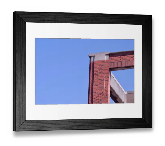 Framed Print : Brick Triad Framed Print : Brick Triad