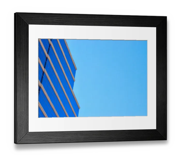 Framed Print : Blue Geometry Framed Print : Blue Geometry