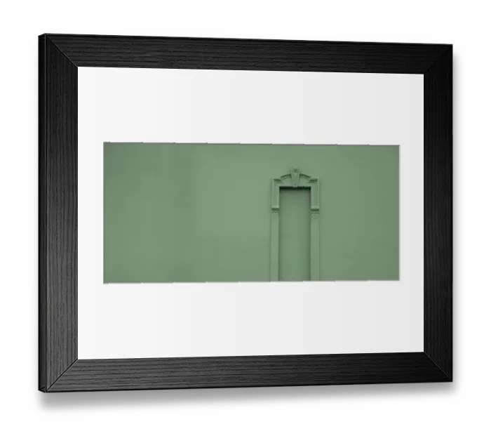 Framed Print : Green Door No More