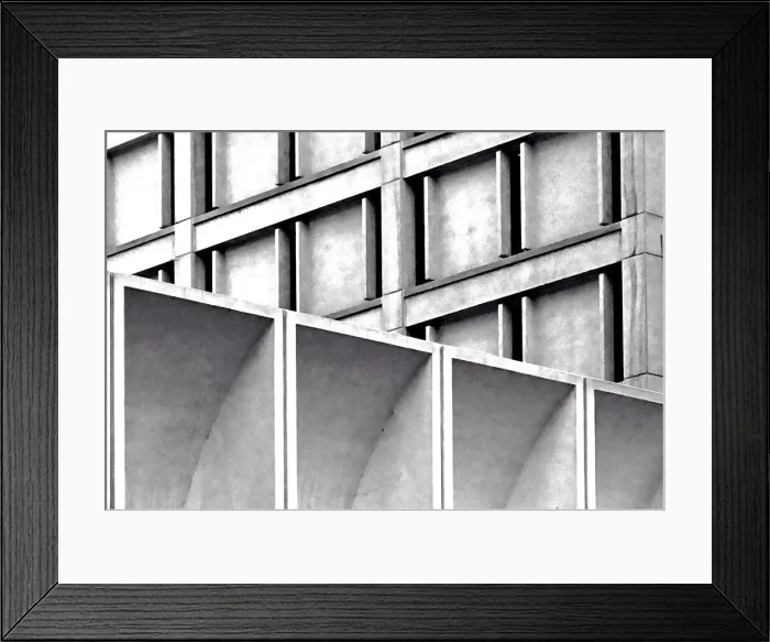 Framed Print : Concrete Cubism Framed Print : Concrete Cubism