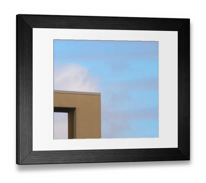 Framed Print : Column. A color photo of a right angled column on a commercial building Framed Print : Column. A color photo of a right angled column on a commercial building