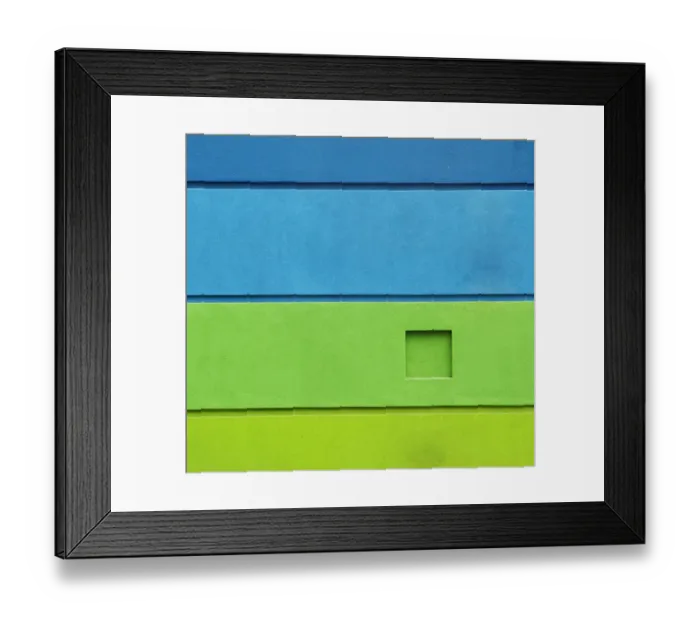 Framed Print : Geometry in Three Colors
