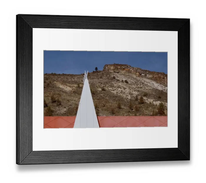 Framed Print : White Triangle Framed Print : White Triangle