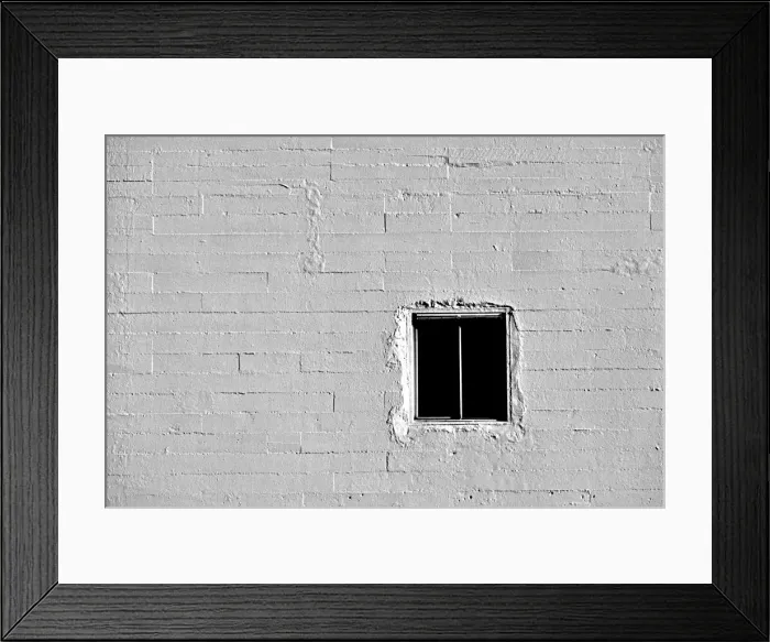 Framed Print : Black Back Window Framed Print : Black Back Window