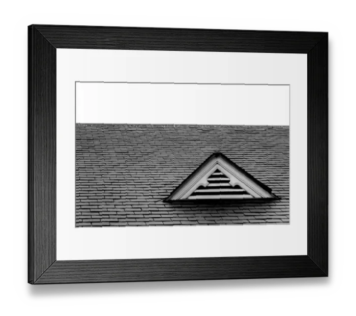 Framed Print : Rooftop Triad