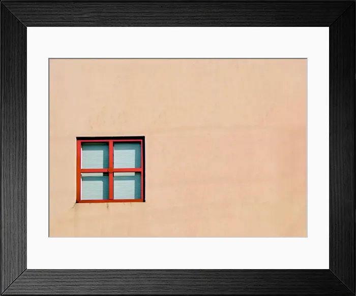 Framed Print : Red Window Framed Print : Red Window