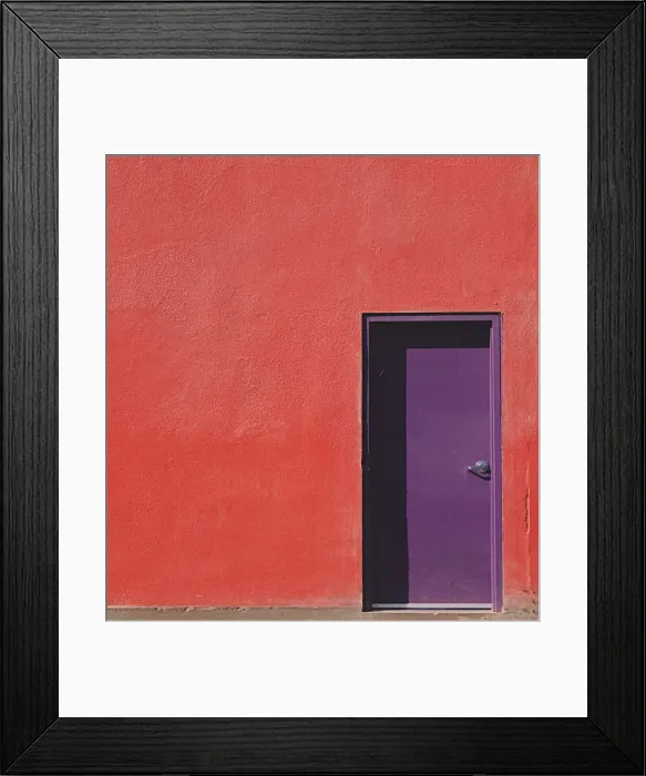 Framed Print : Purple Door