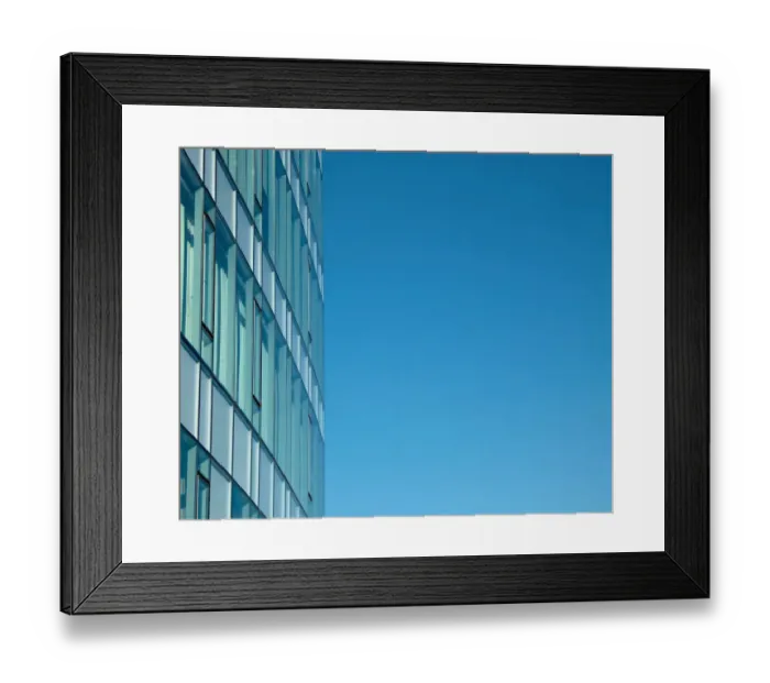Framed Print : Sky Colored Building Framed Print : Sky Colored Building