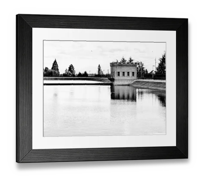 Framed Print : One of the Castle Like Turrets Built on the Perimeter of the Mount Tabor Water Reservoir in Portland, Oregon Framed Print : One of the Castle Like Turrets Built on the Perimeter of the Mount Tabor Water Reservoir in Portland, Oregon