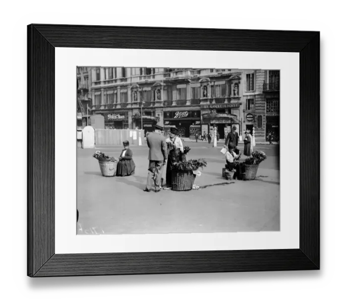 Framed Print : Flower Sellers Framed Print : Flower Sellers