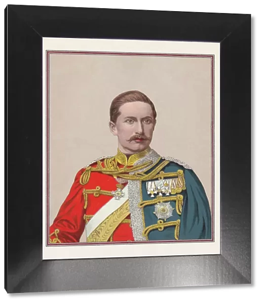 German Emperor Wilhelm II (1859-1941), chromolithograph, published in 1888