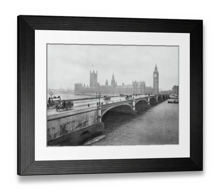 Framed Print : Antique photograph of the British Empire: Houses of Parliament, Westminster, London, England Framed Print : Antique photograph of the British Empire: Houses of Parliament, Westminster, London, England