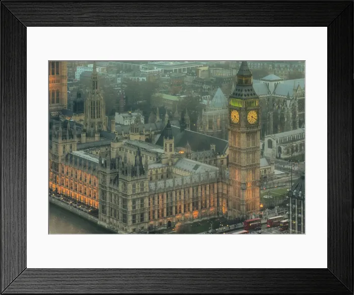 Framed Print : Big Ben and the Palace of Westminster at dusk Framed Print : Big Ben and the Palace of Westminster at dusk