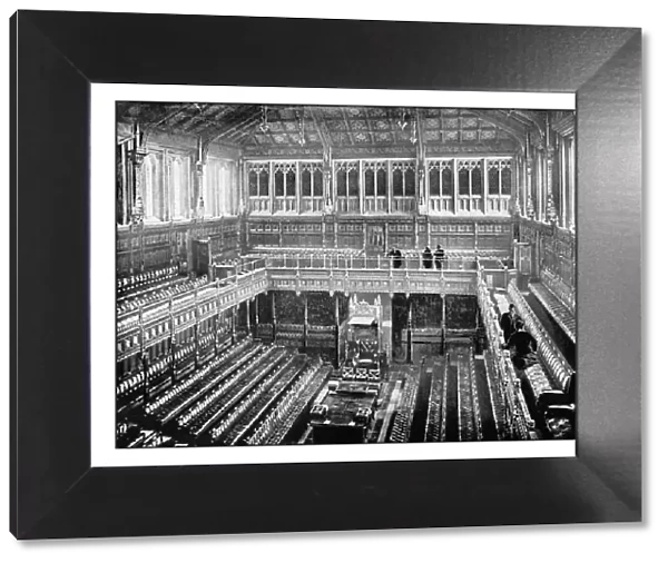 Antique Londons photographs: Interior of the House of Commons