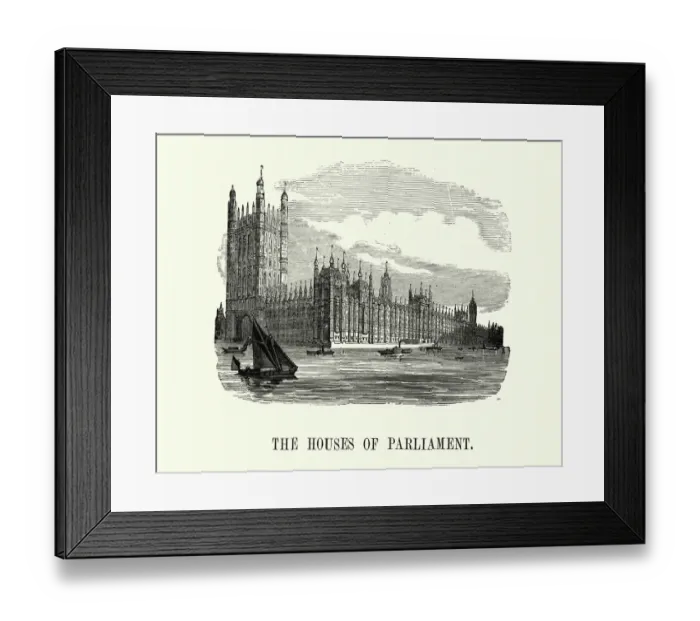 Framed Print : Victorian London - Houses of Parliament Framed Print : Victorian London - Houses of Parliament