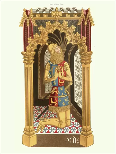 Edward the Black Prince, from St Stephens Chapel Westminster 1355