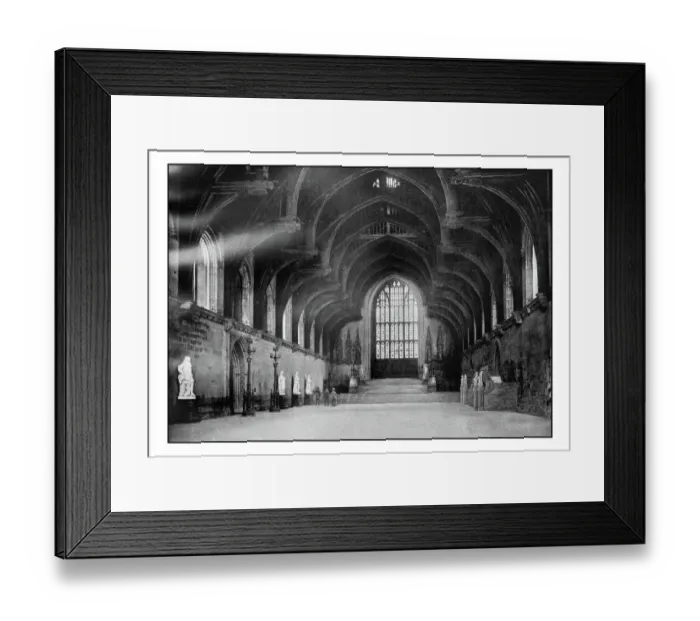Framed Print : Antique Londons photographs: Westminster Hall Framed Print : Antique Londons photographs: Westminster Hall