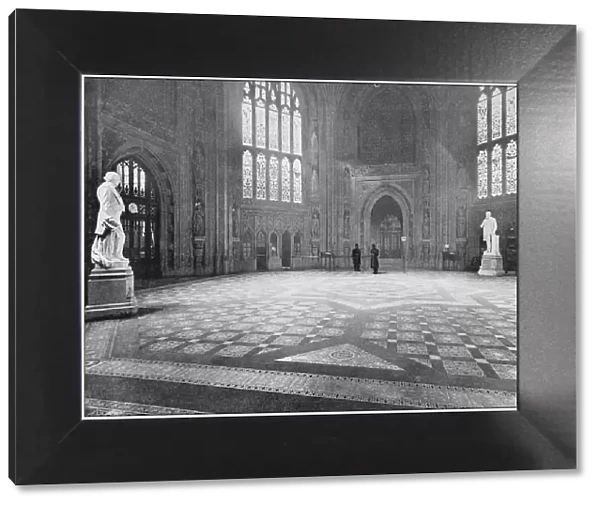 Antique photograph of the British Empire: Central Hall of the Houses of Parliament, Westminster