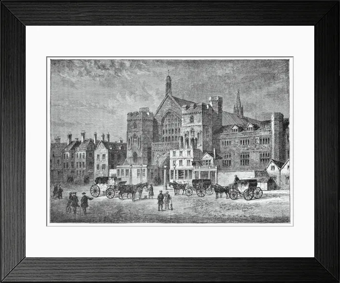 Framed Print : Westminster Hall in London, England - 19th Century Framed Print : Westminster Hall in London, England - 19th Century
