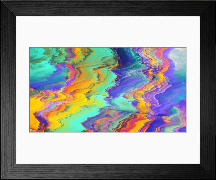 Framed Print : Abstract Distorted Glitch Texture Colorful Background. Geometric Futuristic Framed Print : Abstract Distorted Glitch Texture Colorful Background. Geometric Futuristic