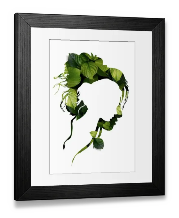 Framed Print : Natural Beauty Women Modern Abstract Digital Art Framed Print : Natural Beauty Women Modern Abstract Digital Art