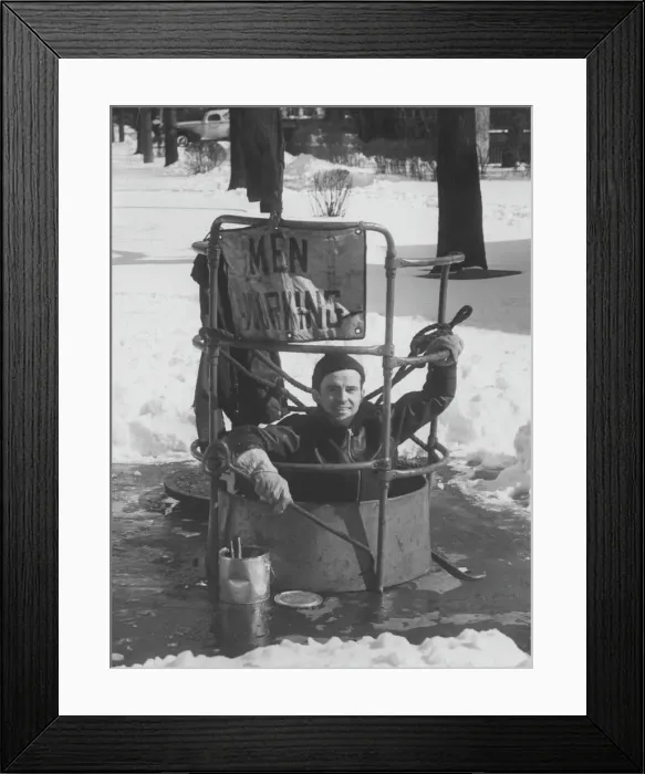 Framed Print : Drainage Worker Framed Print : Drainage Worker