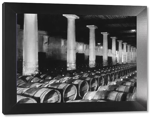 Barrels in Bordeaux
