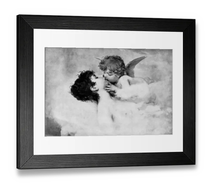 Framed Print : Loves Dream, Painting by Willem Johannes Martens - 19th Century Framed Print : Loves Dream, Painting by Willem Johannes Martens - 19th Century