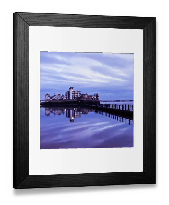 Framed Print : Marine Lake Footbridge, Weston Super Mare Framed Print : Marine Lake Footbridge, Weston Super Mare