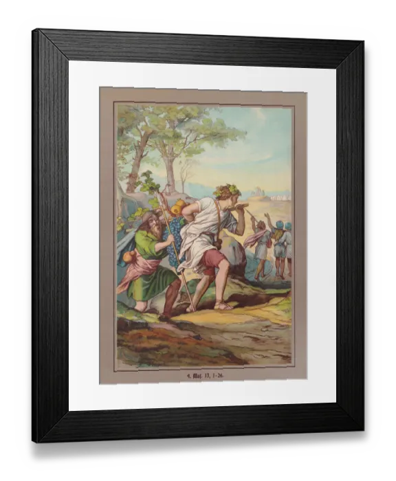 Framed Print : Report of the Spies, chromolithograph, published ca. 1880 Framed Print : Report of the Spies, chromolithograph, published ca. 1880