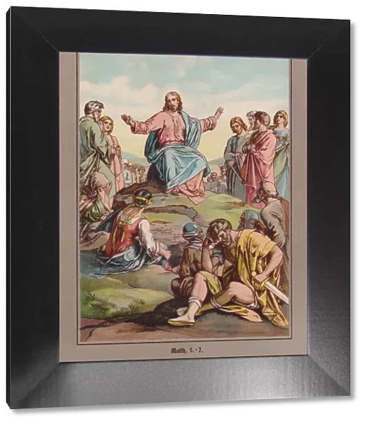 The Sermon on the Mount, chromolithograph, published ca. 1880