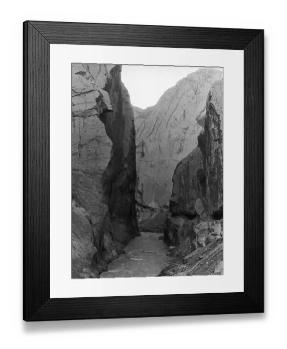 Framed Print : Iranian gorge railway construction 1955 Framed Print : Iranian gorge railway construction 1955
