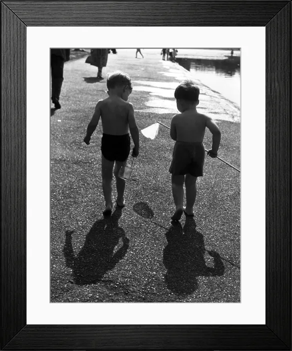Framed Print : Infant Anglers Framed Print : Infant Anglers