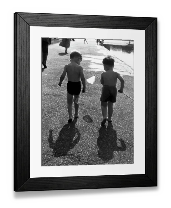 Framed Print : Infant Anglers Framed Print : Infant Anglers
