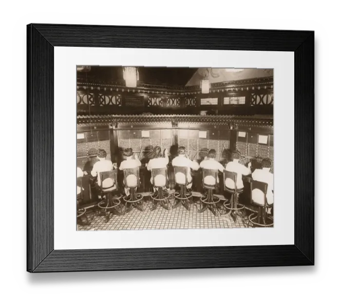 Framed Print : FEMALE SWITCHBOARD OPERATORS Framed Print : FEMALE SWITCHBOARD OPERATORS