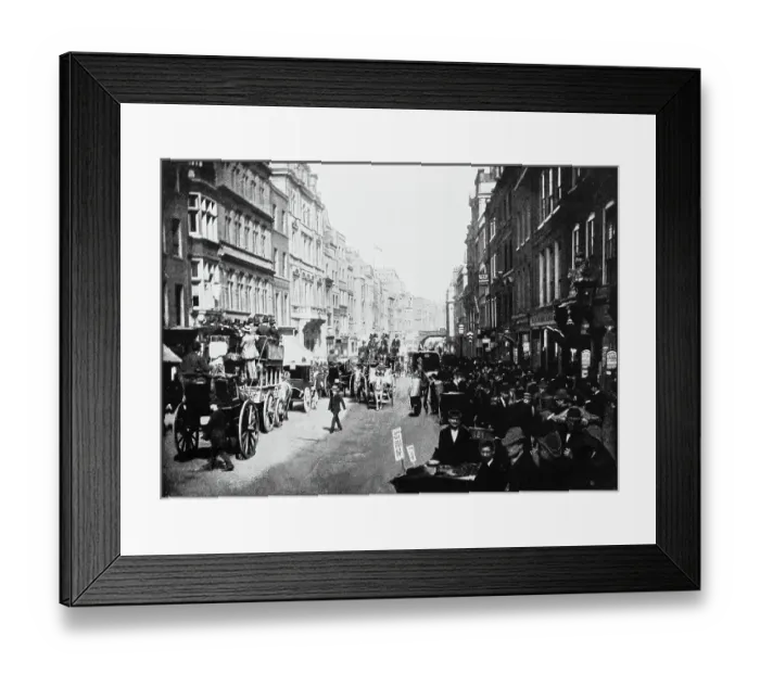 Framed Print : Antique photograph of London: Fleet Street Framed Print : Antique photograph of London: Fleet Street