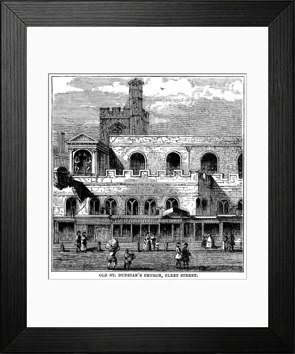 Framed Print : Old St Dunstan's Church, Fleet Street, London Framed Print : Old St Dunstan's Church, Fleet Street, London