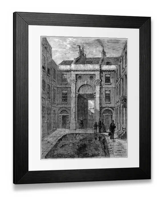Framed Print : Essex Water Gate, Strand, London (illustration) Framed Print : Essex Water Gate, Strand, London (illustration)