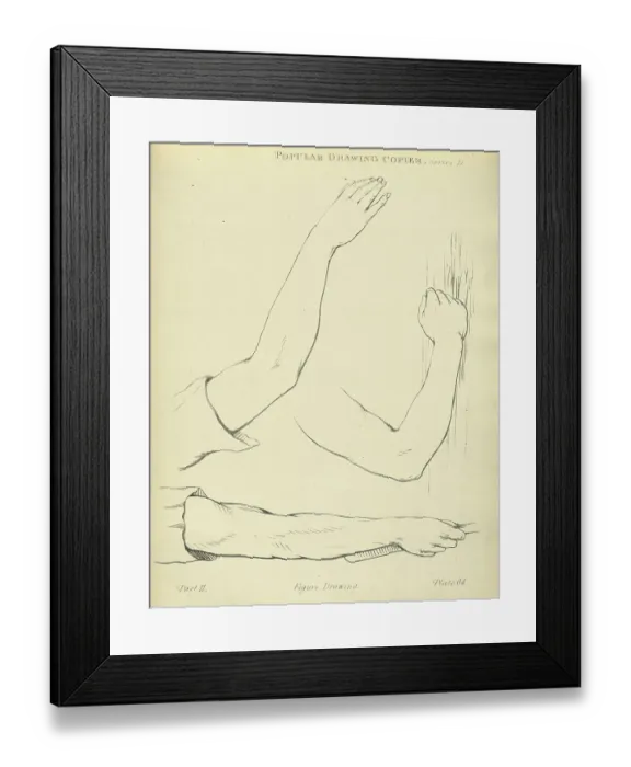 Framed Print : Sketching and drawing the human arm and hand, Victorian art figure drawing copies 19th Century Framed Print : Sketching and drawing the human arm and hand, Victorian art figure drawing copies 19th Century