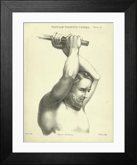 Framed Print : Sketching, drawing, young man arms raised, life study, Victorian art figure drawing copies 19th Century Framed Print : Sketching, drawing, young man arms raised, life study, Victorian art figure drawing copies 19th Century