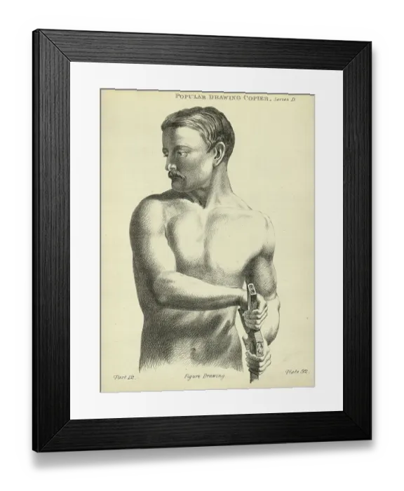 Framed Print : Sketching, drawing, young man unsheathing sword, life study, Victorian art figure drawing copies 19th Century Framed Print : Sketching, drawing, young man unsheathing sword, life study, Victorian art figure drawing copies 19th Century