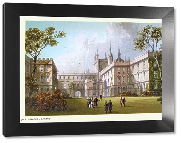 New College, Oxford, England, History English architecture, historic landmarks, 19th Century