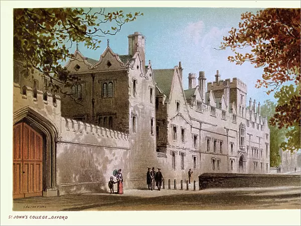 St John's College, Oxford, England, History English architecture, historic landmarks, 19th Century