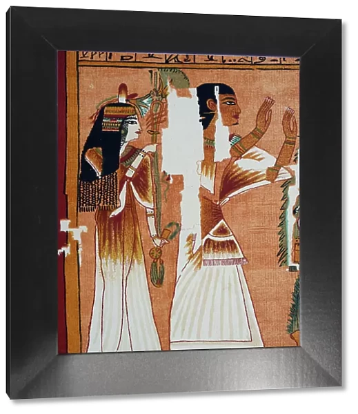 Ancient Egyptian Papyrus, Ani and his wife