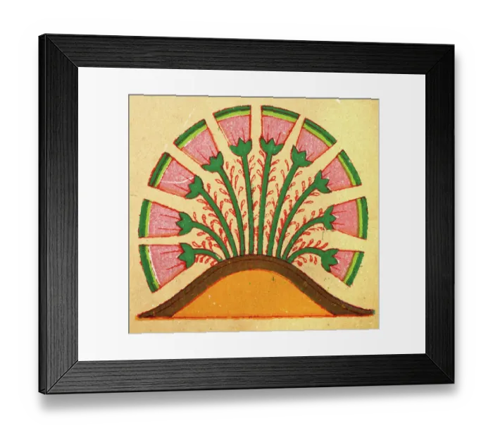 Framed Print : Ancient Egyptian art representation of desert plants and flowers Framed Print : Ancient Egyptian art representation of desert plants and flowers