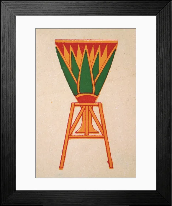 Framed Print : Ancient Egyptian decorative art gold and enamelled vase in the form of the Lotus Framed Print : Ancient Egyptian decorative art gold and enamelled vase in the form of the Lotus