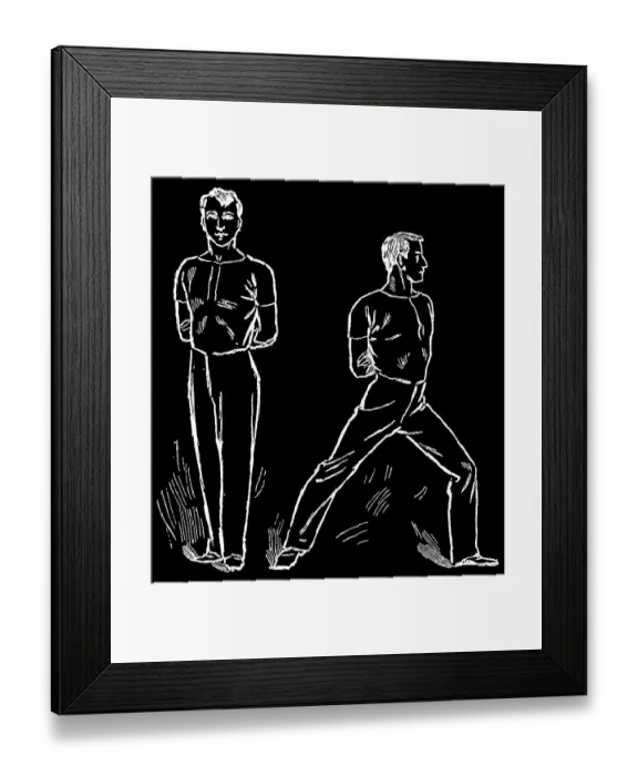 Framed Print : Old engraved illustration of Hygienic Gymnastics, healthy lifestyle - leg, body and arm exercises Framed Print : Old engraved illustration of Hygienic Gymnastics, healthy lifestyle - leg, body and arm exercises