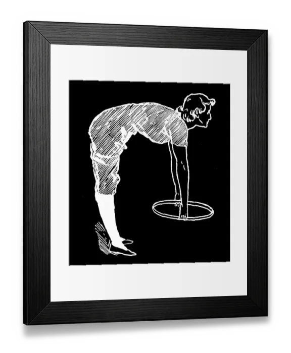 Framed Print : Old engraved illustration of Hygienic Gymnastics, healthy lifestyle - hoop exercises Framed Print : Old engraved illustration of Hygienic Gymnastics, healthy lifestyle - hoop exercises