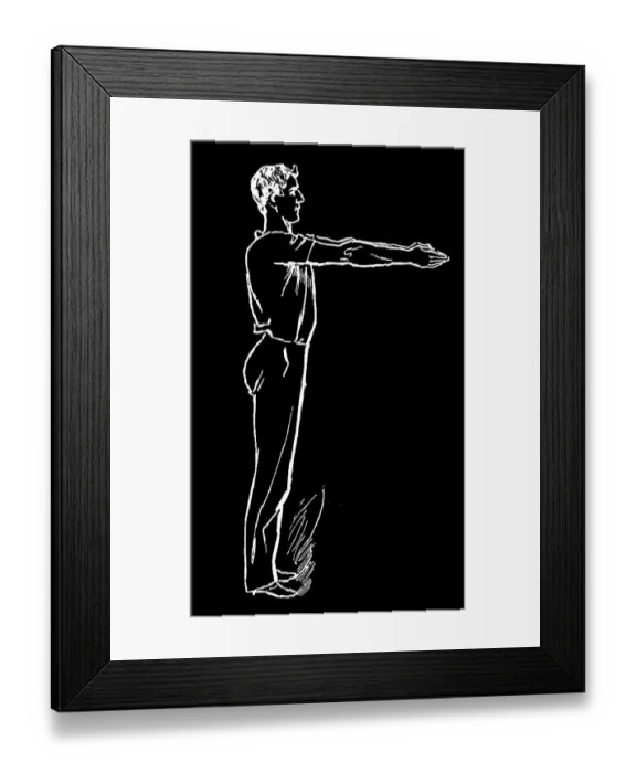 Framed Print : Old engraved illustration of Hygienic Gymnastics, healthy lifestyle - leg, body and arm exercises Framed Print : Old engraved illustration of Hygienic Gymnastics, healthy lifestyle - leg, body and arm exercises